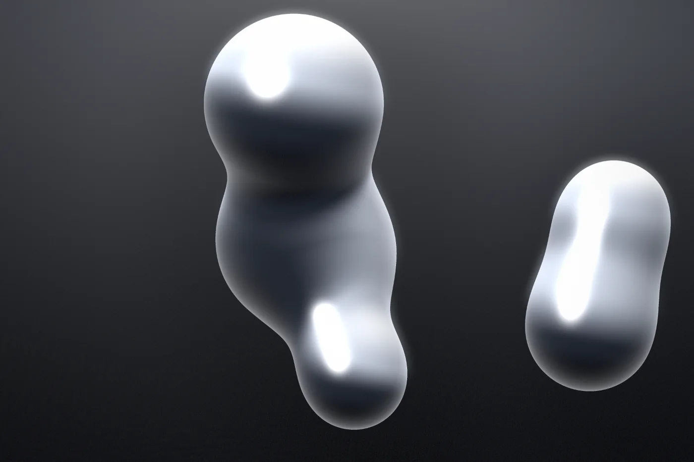 Background · Liquid chrome